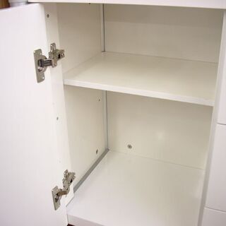 ニトリ キッチンキャビネット 120×40×93cm ホワイト 食器棚 カウンター