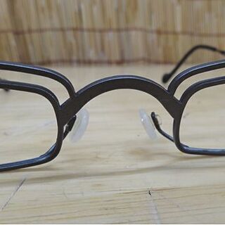 Theo younger メガネフレーム ガンメタ レンズなし テオ 金属フレーム