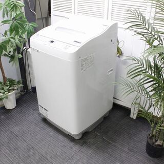R2706) SHARP 中古シャープ 縦型洗濯乾燥機 ES-TX5C-S シルバー