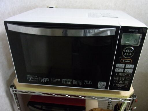 ★札幌手渡し★TOSHIBA東芝 電子レンジ ER-S18☆オーブンレンジ １８L フラット庫内 角皿★新品購入2019年製
