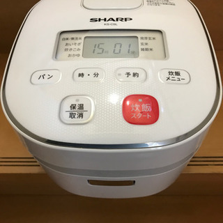 2017年製 美品 SHARP 3合炊き マイコンジャー炊飯器 ...