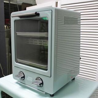 R2713)  中古レトロスタイル　冷蔵庫85L/電子レンジ/トースター　ミントカラー　ライトグリーン3点セット　自社配送エリア限定 家電セット 店頭取引大歓迎♪
