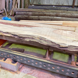 【ネット決済】楠木板木　一枚板　テーブル　手作り