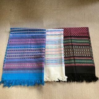 アジアの織り物　　3枚