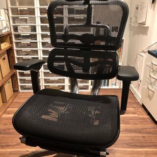 ET1974番□オカムラ□最高級□総革デスクチェア□定価28万円‼️