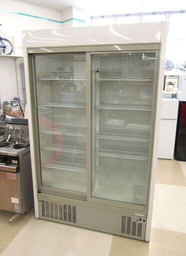 札幌市/清田区 サンヨー/SANYO 三洋電機 冷蔵ショーケース SRM-CD419SN 06年製 424L 100V リーチイン 厨房機器 業務用 動作品