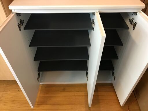 FU770】☆シューズボックス ブラウン おしゃれ インテリア 収納棚 禍々しい 家具 クリーニング済 堺市