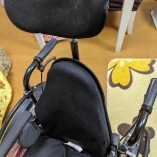 車椅子　ピンク　ステッチ