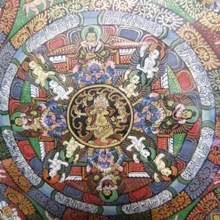 年代物☆曼荼羅 肉筆綿密画 仏画