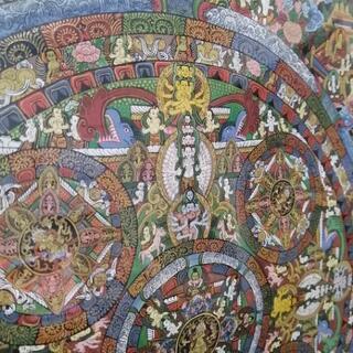 年代物☆曼荼羅 肉筆綿密画 仏画