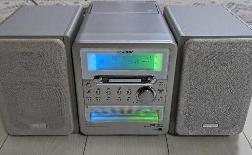 [大幅値下げ]JVC Victorビクター マイクロコンポーネントMDシステム CD／MD／カセットテープ