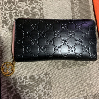 【ネット決済・配送可】GUCCI 長財布 シマ お値下げ