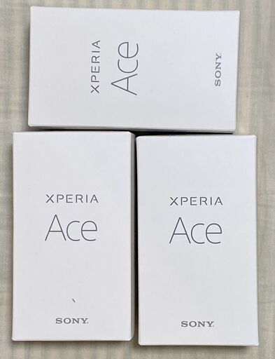 【新品未使用】【3台セット】Xperia Ace ソニー SONY　ホワイト 本体 SIMフリー 楽天 保証書・付属品すべて付き