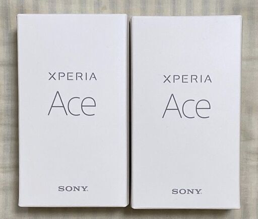 【新品未使用】【2台セット】Xperia Ace ソニー SONY　ホワイト 本体 SIMフリー 楽天 保証書・付属品すべて付き