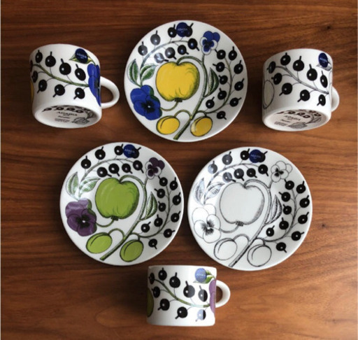 【新品、未使用】アラビア パラティッシ コーヒーカップ\u0026ソーサー