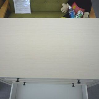 デザイン4段チェスト ベージュ木目 幅79cm 4段引き出し ニトリ