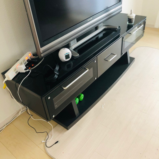 無料 ブラックテレビ台ニトリシックカッコいい 断捨離中 新百合ヶ丘の収納家具 テレビ台 の中古あげます 譲ります ジモティーで不用品の処分