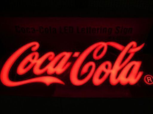 幅725mm コカ・コーラ レタリング LEDサイン PJ-LED02 立体看板 壁掛 コカコーラ コーク アメリカン 店舗 バー ガレージ 札幌 南12条店