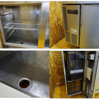 (H211-0)ホシザキ 業務用 テーブル形 冷蔵庫 台下冷蔵庫 RT-150SNE 2008年製 W1500D600H800 2ドア 100V 329L 中古 厨房