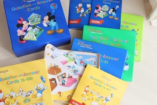 DWE ディズニー英語システム　トークアロング　Q&Aカードセット　319 商品名：DWE ディズニー英語システム トークアロングセット& Q＆A