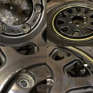 【BS RD-613 195/80R15 107/105L LT】夏タイヤ【KYOHO 弐百式 イエローリムストライプ 15インチ 6J6HPCD139.7+33】　(VTH368) クレジットカード QR決済可能
