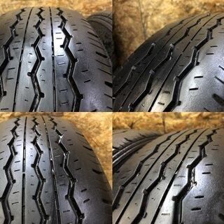 【BS RD-613 195/80R15 107/105L LT】夏タイヤ【KYOHO 弐百式 イエローリムストライプ 15インチ 6J6HPCD139.7+33】　(VTH368) クレジットカード QR決済可能