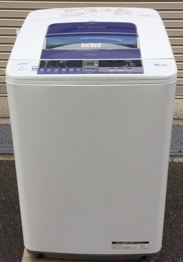 【RKGSE-452】特価！日立/ 全自動洗濯機 ビートウォッシュ 7kg/BW-7TV/中古品/2015年製/当社より近隣地域無料配達