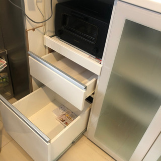【ネット決済・配送可】食器棚／キッチンカウンター