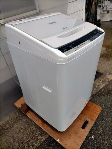 もうすぐ終了 日立 ビートウォッシュ 全自動洗濯機 8kg BW-V80AE4 2017年製 三か月動作保障あり