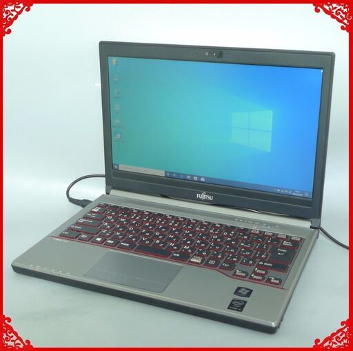 送料無料 ノートパソコン 中古動作良品 13.3型 富士通 E734/H 第4世代Core i5 8GB 320GB 無線LAN カメラ Bluetooth Windows10 LibreOffice