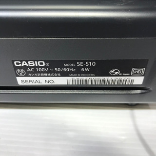 #5081 CASIO 電子レジスター 18cr ブラック　SE-S10