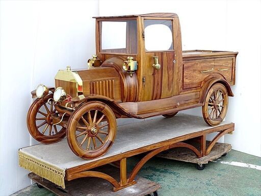 山口)下松市より 木製家具 mirca Ford 車型ワインラック  BIZHB13H