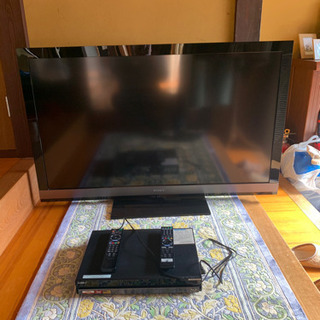 ソニーブラビア50型テレビ　ブルーレイ　セット