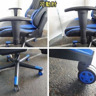 GTレーシング ゲーミングチェア クッション2個付き F-DD-292-0208A