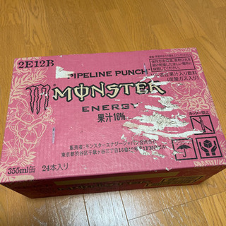 モンスターエナジー　② ピンク缶
