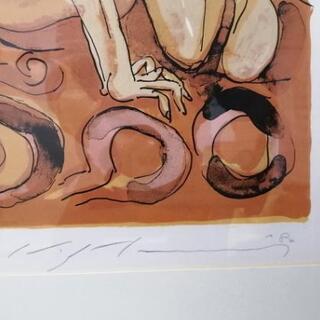 1980池田満寿夫☆肉筆サイン有リトグラフ