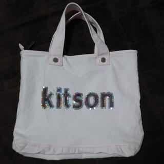 kitsonキットソン/薄ピンクバッグ/エコバッグ/ハンド…