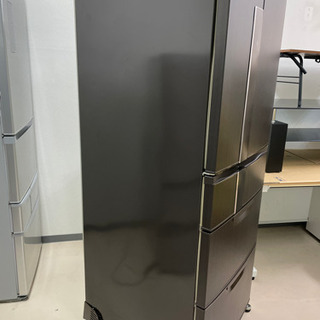 2/18 終 2013年製 三菱 MR-JX47LW-RW ノンフロン冷凍冷蔵庫 470L 6枚ドア 菊HG