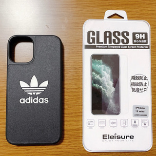 adidas iPhone12mini ケース ガラスフィルム