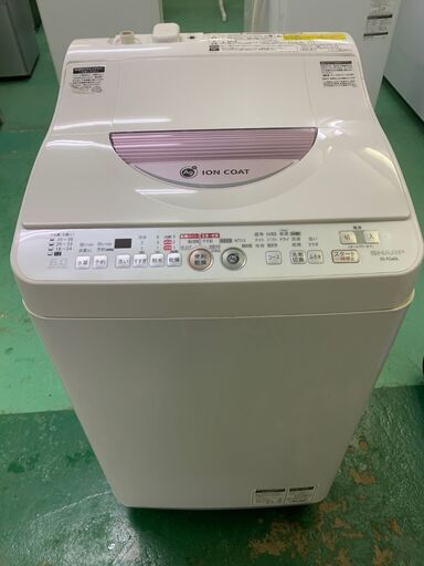 ★SHARP★洗濯機 洗濯 6kg 乾燥 3kg ES-TG60L 2012年 生活家電