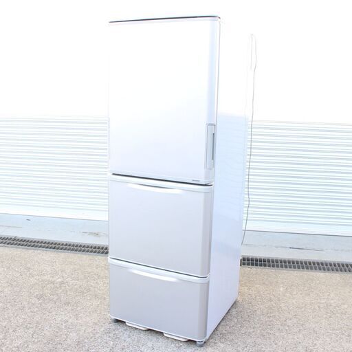 T335)SHARP ノンフロン冷凍冷蔵庫 SJ-WA35Y-S シルバー 350L 3ドア どっちもドア 大容量 シャープ 2013年製