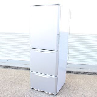 T335)SHARP ノンフロン冷凍冷蔵庫 SJ-WA35Y-S シルバー 350L 3ドア