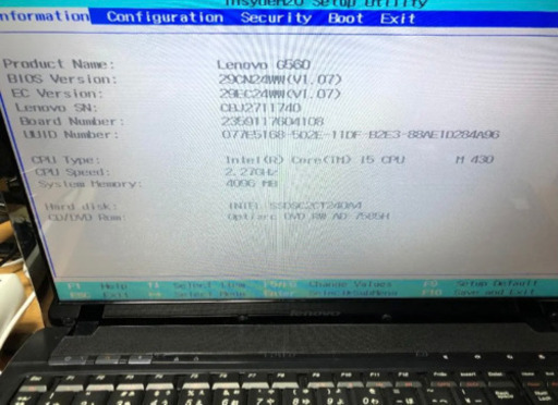 Lenovo G560 core i5 メモリ4GB ハイスペックノートPC