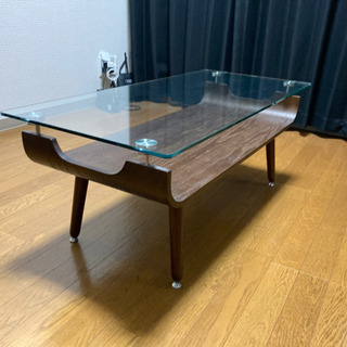 【定価2万円】センターテーブル  ニトリ　ガラス天板