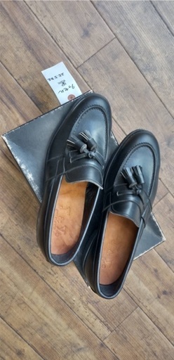 【お値下げ】新品　メンズ　高級革靴　靴職人手作り　25.5