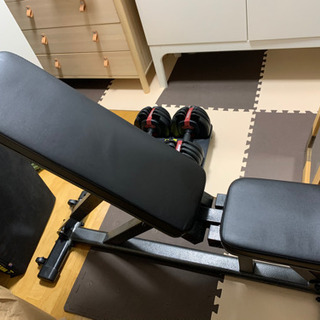 アジャスタブルダンベル24kg×2、トレーニングベンチセット