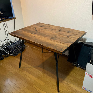 【ネット決済】アクメファニチャー　無垢材テーブル