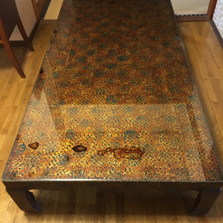 津軽塗りの机　テーブル