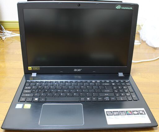 ACER E5  ゲームノートブック NVIDIA GEFORCE940MX(2GB GDDR5) 16GB-DDR4 RAM 256GB M.2 SSD 1TB HDD