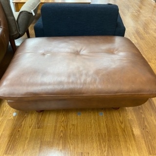 【トレファク南浦和】2人掛けソファー　ブラウン　オットマン付き